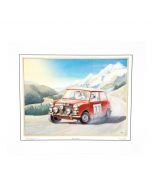 1964 Monte Carlo, 33 EJB on the Home Straight Print - Signed by Paddy Hopkirk 