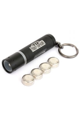 NLA LED Lenser K2 Black Mini Key Ring Torch with Paddy Logo - 25 Lumens