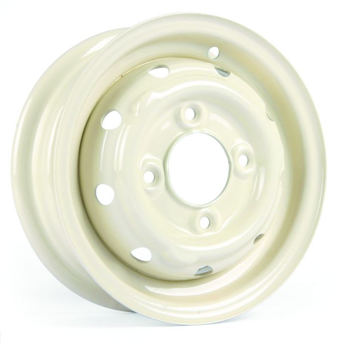 Cooper S 3.5" x 10" Steel Wheel - Old English White 