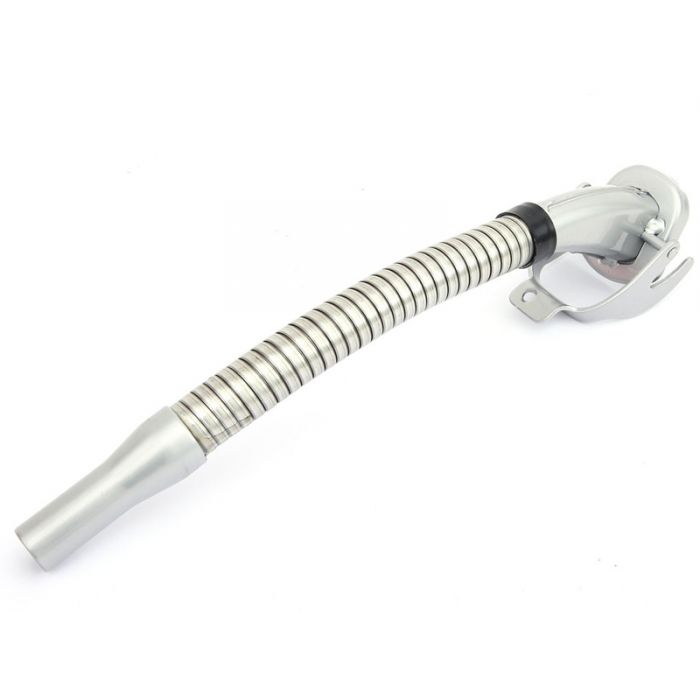 Steel Jerry Fuel Can Spout - Silver